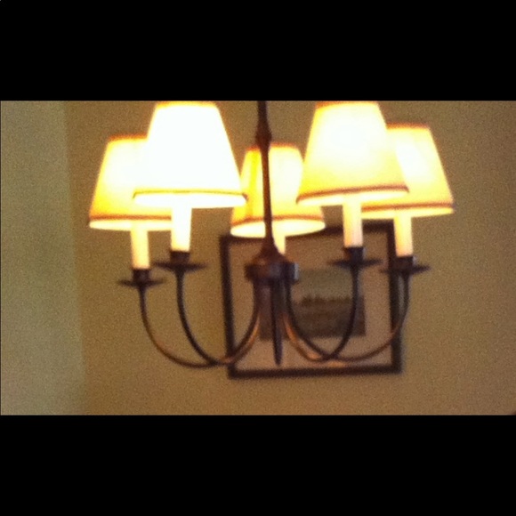 Wrought Iron Chandelier - Picture 2 of 10